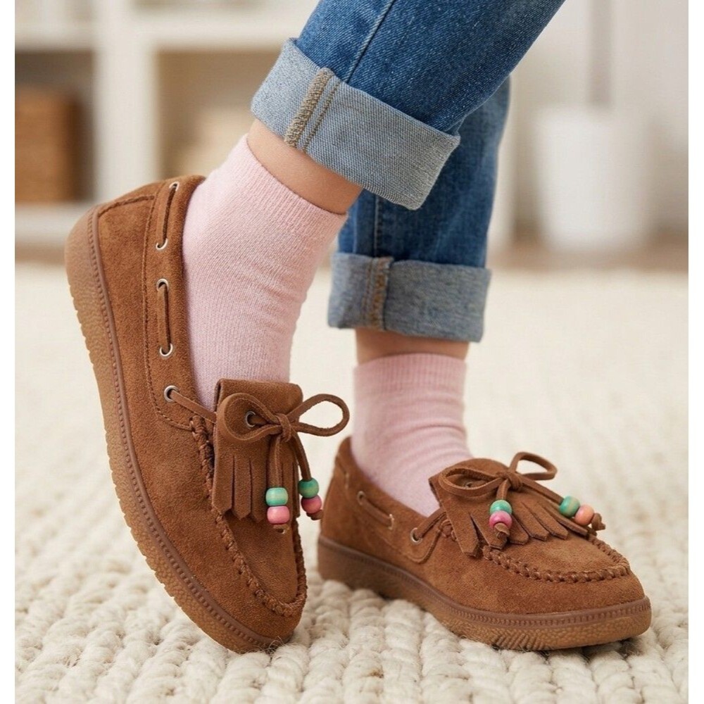 Steve Madden Shoes Girls Little Kids 3 Brown Loafer Krisp Cognac Flats